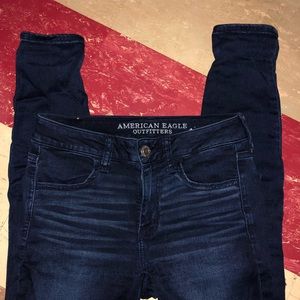 American Eagle Mid-Rise Dark Wash Jegging